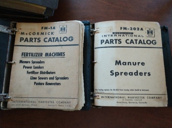 McCormick Parts Catalog Fertilizer Machines and IH Parts Manure Spreaders (2manuals)