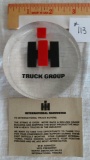 2 IH Truck Group Paper Weight - Lucite NIB