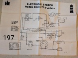 Fest Wall Chart NOS: Electrical System Model 482, 683, 782, 982 cadets