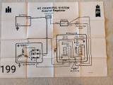 Fest Wall Chart NOS: AC charging system -internal regulator, external Regulator