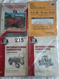 Farmall Parts Catalog, IH I&T Manuals, Farmall, Series 544-1586 (4 manuals)