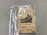 McCormick Deering No. 22 Thresher Manual