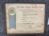 Blue Ribbon Service Code Award 1944