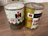 IH 372703-R2 Hytran (1) Quart can, Empty IH 996722R1 Anti-Freeze Quart can (1), Full NOS