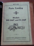 Models D-186T and DS-186T, Models DR-346T and D-234F Parts Catalogs 1937-1940