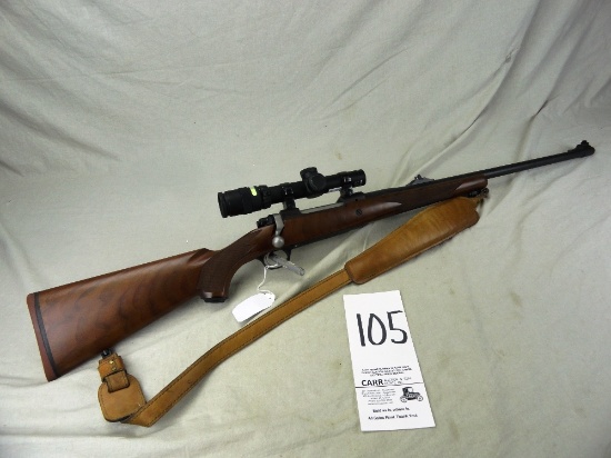 105. Ruger Hawkeye 77 Bolt, 375-Cal., SN:710-27346, Trijicon Scope 1x4 Dangerous Game