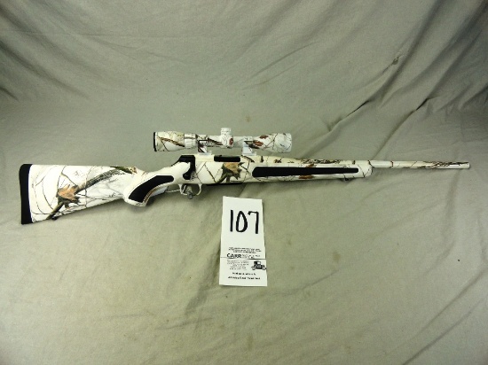107. Thompson Center Venture Rifle, 223-Cal., SN:TFV0472, Predator Snow Camo w/Scope & Box