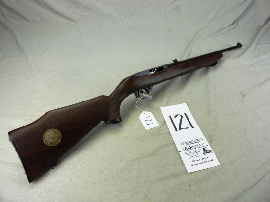 121. Ruger 10/22 Auto, 22-Cal., SN:C2284, Canadian Centennial Walnut Stock Finger Groove, Engraved R