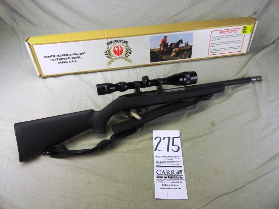 275. Ruger 10/22, Auto, 22 Mag, SN:290-24234, Volquartzen Compensated Bbl., Synthetic Stalk w/Scope