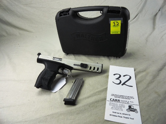 32. Walther SP22 M2, Auto, 22-Cal., SN:KL001854 Target-6in-Slv/Blk w/Box (HG)