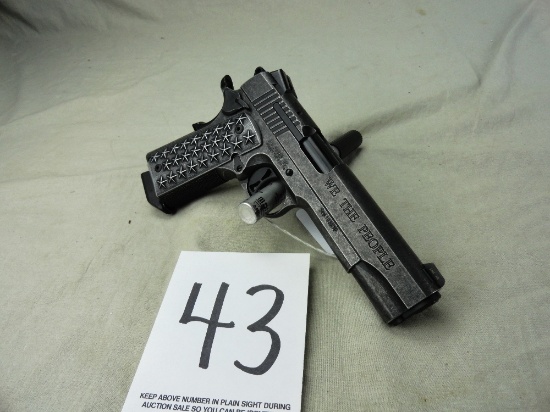 43. Sig Sauer "We The People" Auto, 45-Cal., SN:54B163299, Distressed Finish-1911-45-Star Grips (HG)