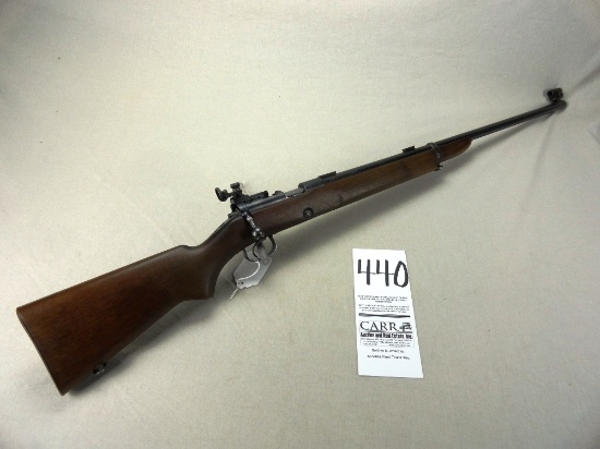 Winchester M.52, 22LR w/Redfield Peep, SN:37635