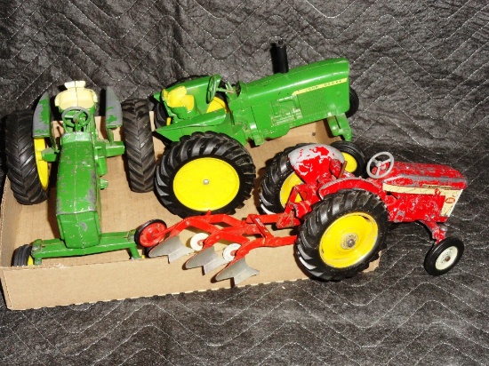 (3) Toy Tractors (x3)