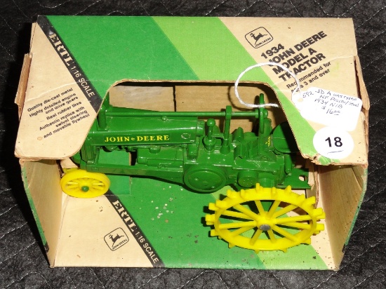 JD A 1934 Tractor, On Steel/Plastic, Unstyled, NIB, #539DO