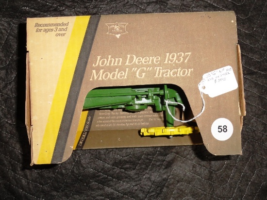 JD G NF 1937 Tractor, On Steel, NIB #518, Unstyled