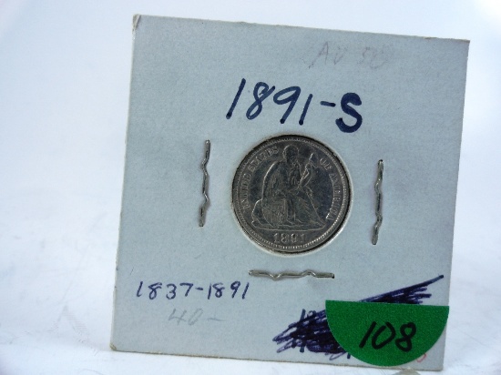 1891-S Seated Dime