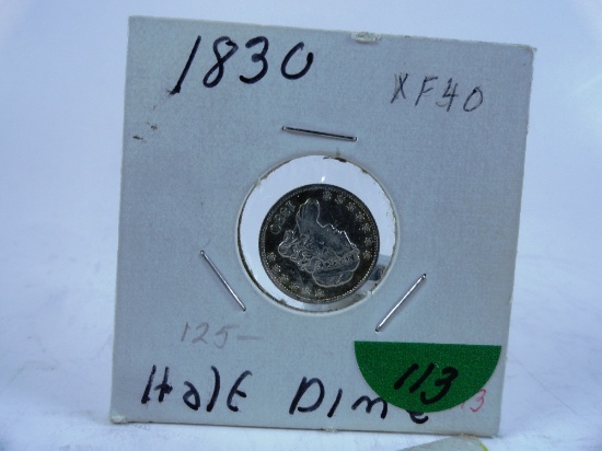 1830 Half-Dime Bust, XF40