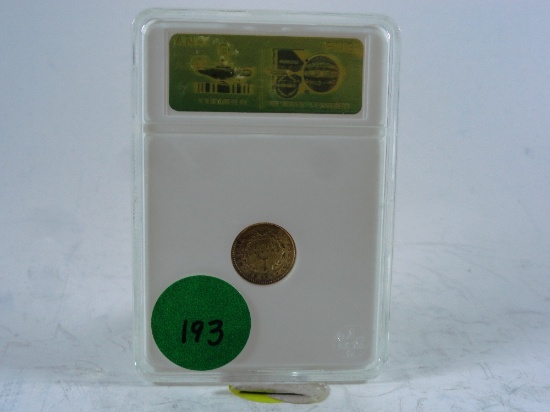 1853 Coronet Gold Dollar, EF45