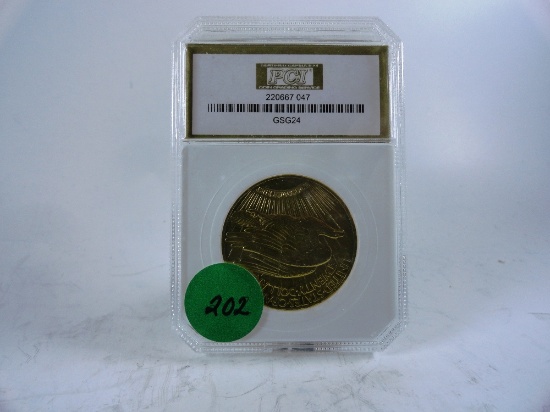 1924 St. Gaudens $20 Gold Piece, AU58