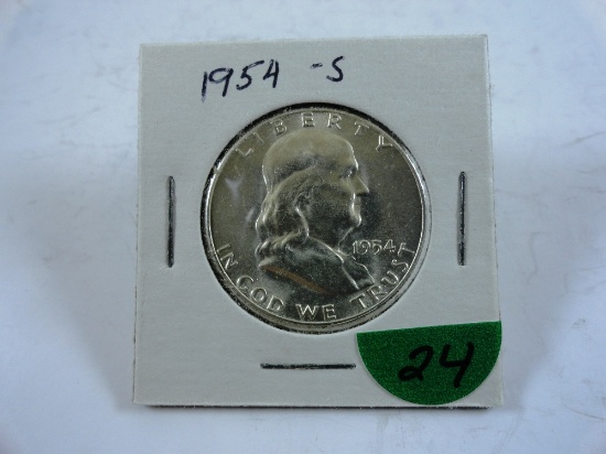 1954-S Franklin Half-Dollar