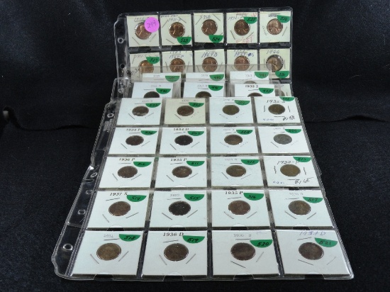 (66) Lincoln Cents, 1937-1956 (all)