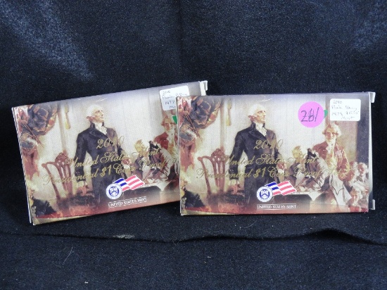 (2) 2010-S Presidential $1 Proof Sets (x2)