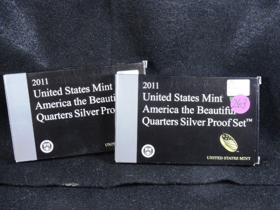 (2) 2011-S America the Beautiful Quarters, Silver Proof (x2)