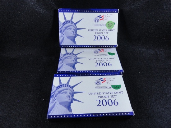 (3) 2006-S Proof Sets (x3)