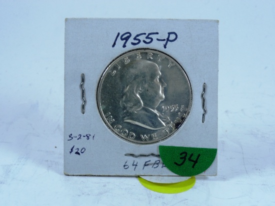 1955 Franklin Half-Dollar, MS64