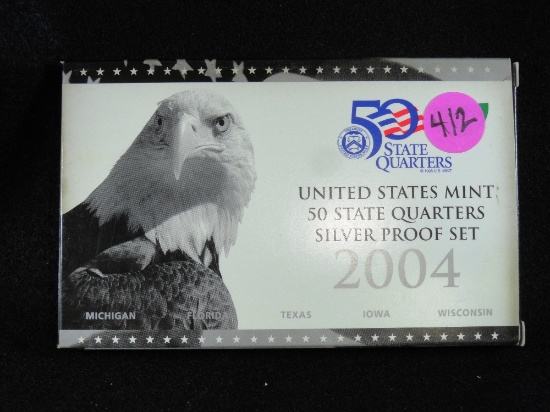 2004-S 50-State Quarters Silver Proof Set