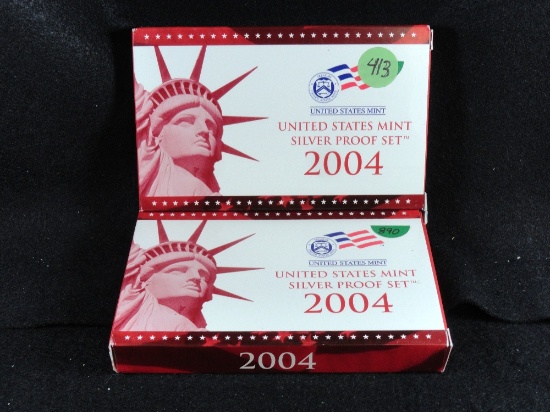 (2) 2004-S Silver Proof Sets (x2)
