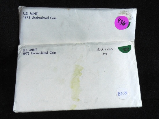 (2) 1973-P/D Mint Sets, UNC (x2)
