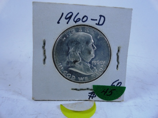 1960-D Franklin Half-Dollar, E80
