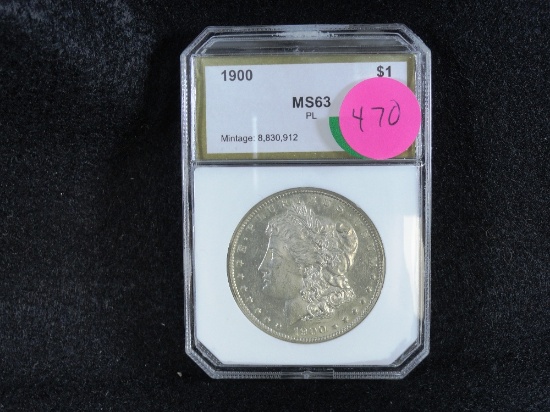 1900 Morgan Dollar, MS63
