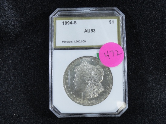 1894-S Morgan Dollar, AU53