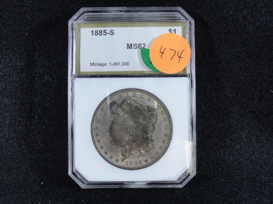 1885-S Morgan Dollar, MS62