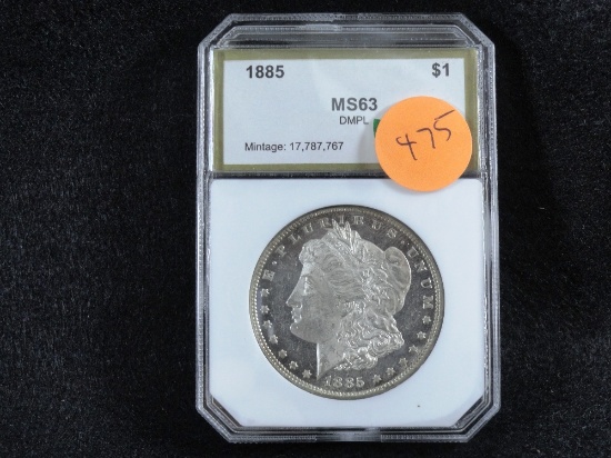 1885 Morgan Dollar, MS63