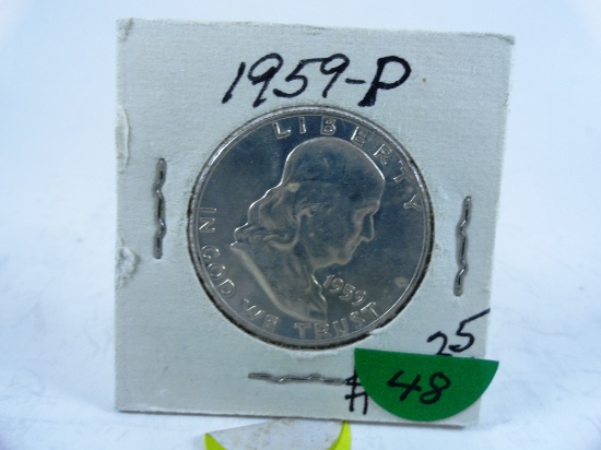 1959 Franklin Half-Dollar, E81
