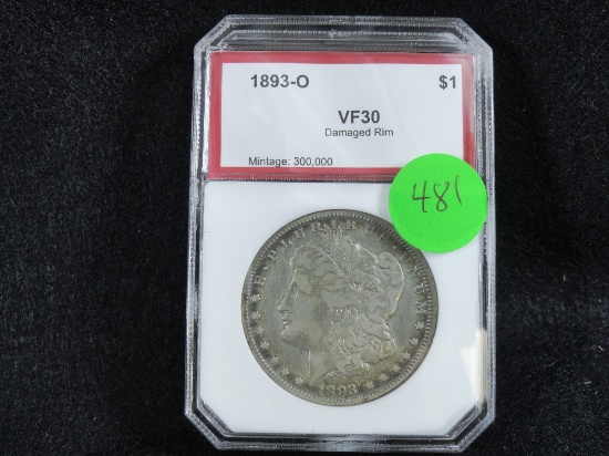 1893-O Morgan Dollar, VF30