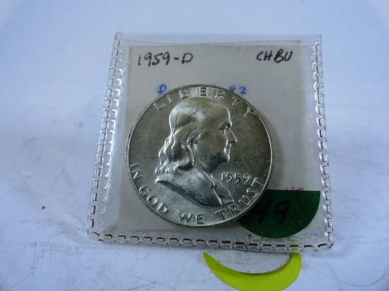 1959-D Franklin Half-Dollar, BU