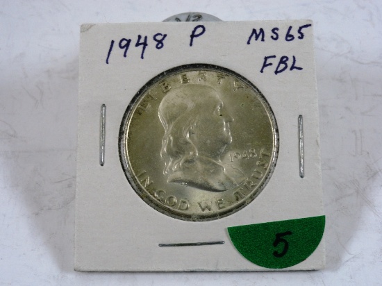 1948 Franklin Half-Dollar, MS65