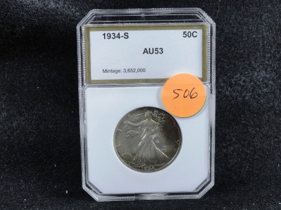 1934-S Liberty Half-Dollar, AU53
