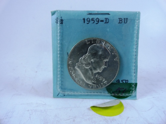 1959-D Franklin Half-Dollar, BU