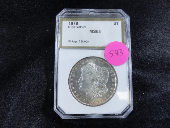 1878 Morgan Dollar, MS63