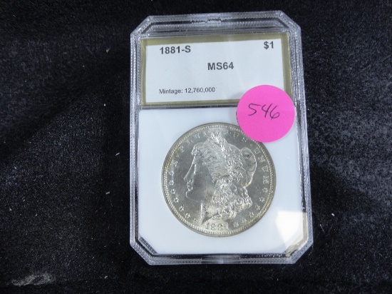 1881-S Morgan Dollar, MS64