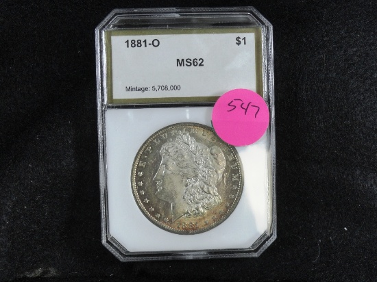 1881-O Morgan Dollar, MS62