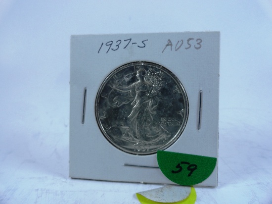 1937-S Walking Liberty Half-Dollar, AU53