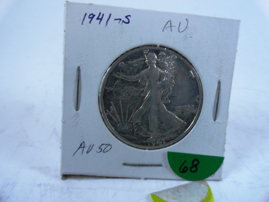 1941-S Walking Liberty Half-Dollar, AU50
