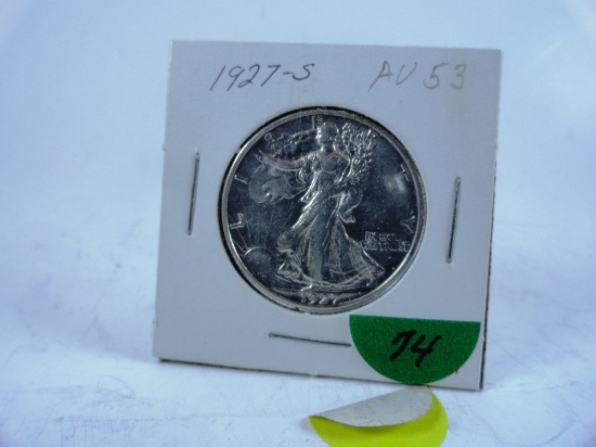 1927-S Walking Liberty Half-Dollar, AU53
