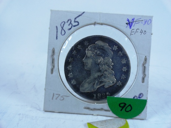 1835 Capped Bust Half-Dollar, XF40